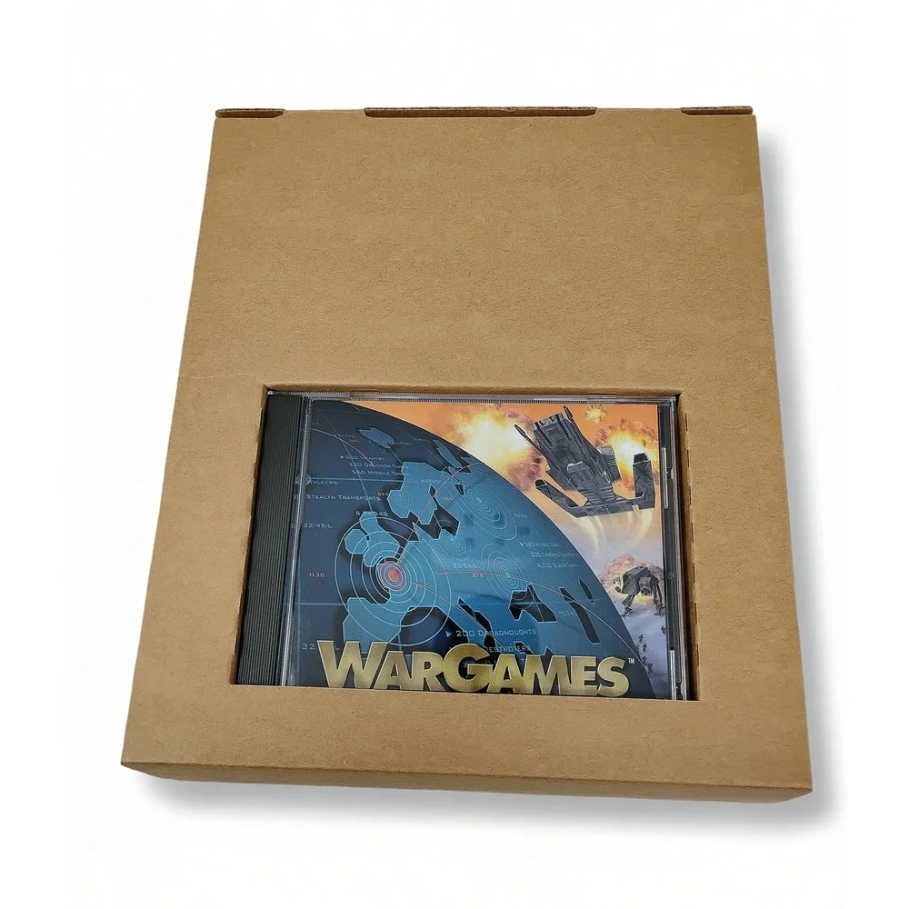 MGM WarGames 1998 PC CD-ROM Game Bonus VHS Film Strategy Big Box Retro Software